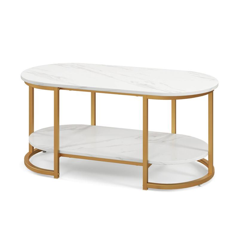 Living Room Coffee Table with Open Storage Shelf
