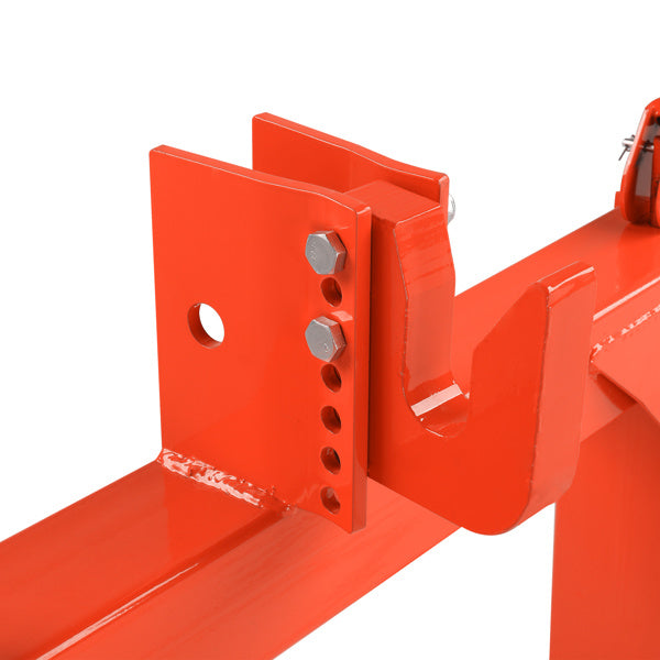 3 Pt Quick Hitch Adapter For Category 1 & 2 W/ Adjustable Bolt Tractor 3000lb,Orange