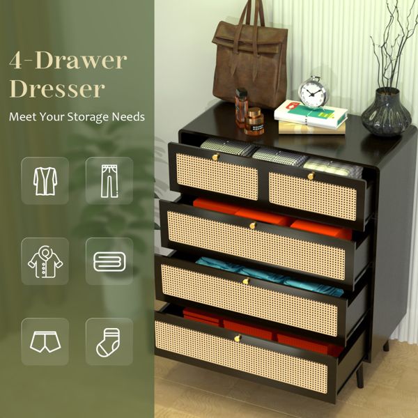 Wood Storage Chest of Drawers