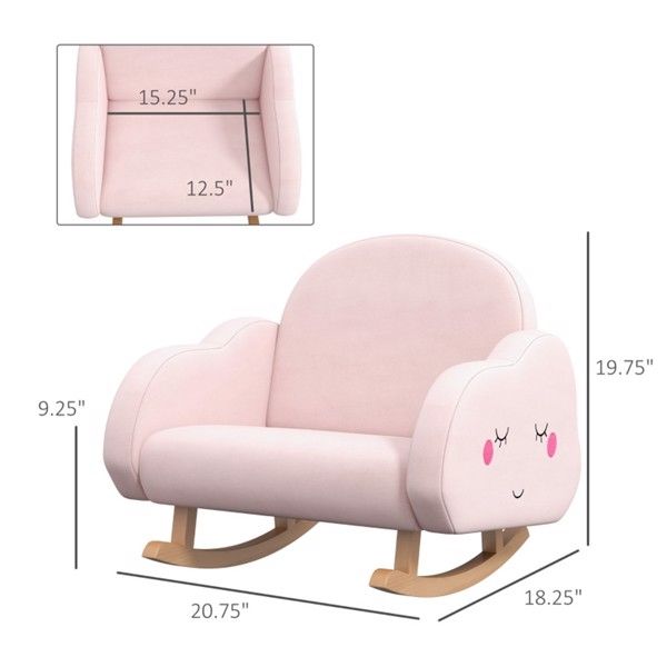 Kids Rocker Armchair-Pink