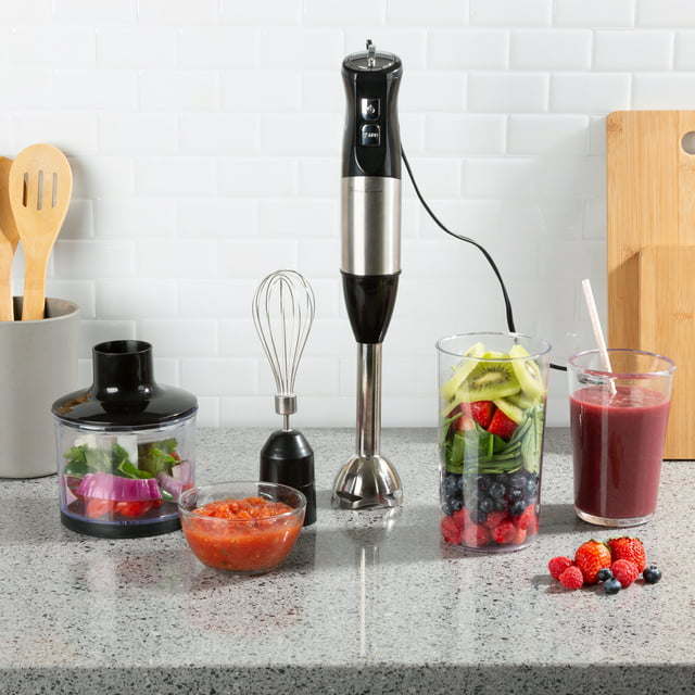 Immersion Blender 4-In-1 6 Speed Hand Mixer