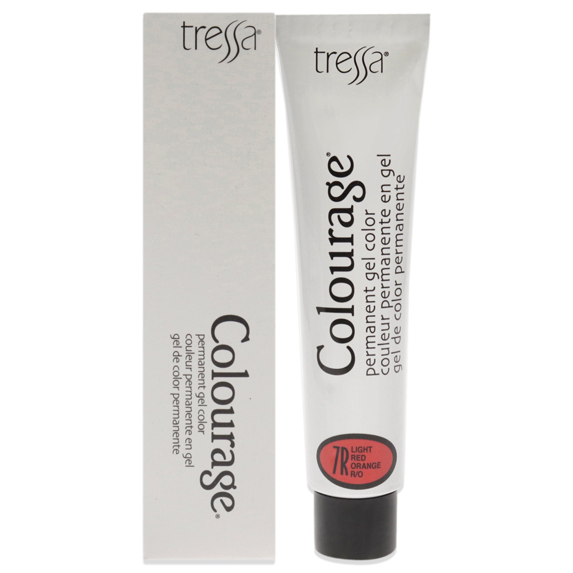 Colourage Permanent Gel Color - 7R Light Red Orange by Tressa for Unisex - 2 oz Hair Color