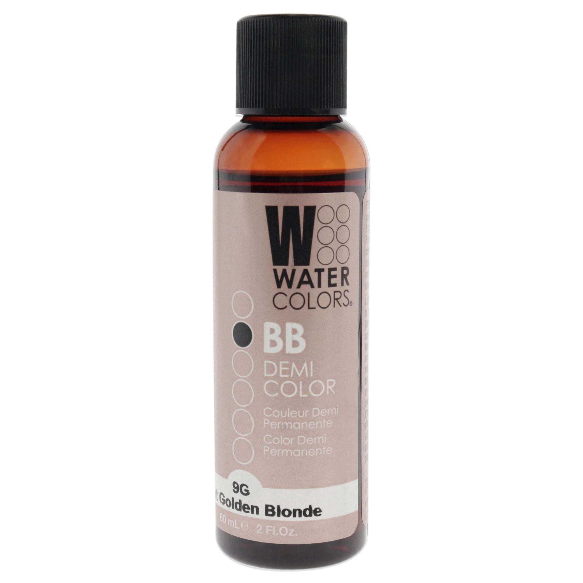 Watercolors BB Demi-Permanent Hair Color - 9G Light Golden Blonde by Tressa for Unisex - 2 oz Hair Color