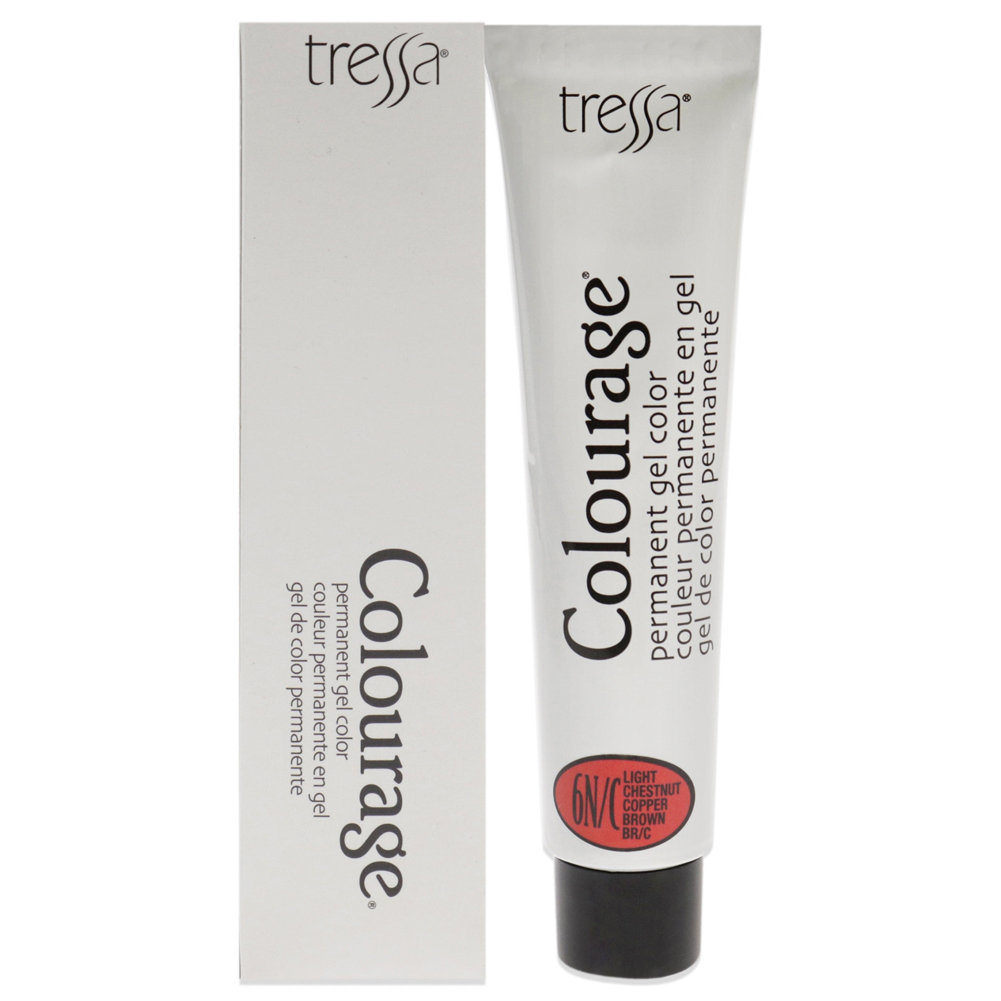 Colourage Permanent Gel Color - 6NC Light Chestnut Copper Brown by Tressa for Unisex - 2 oz Hair Color