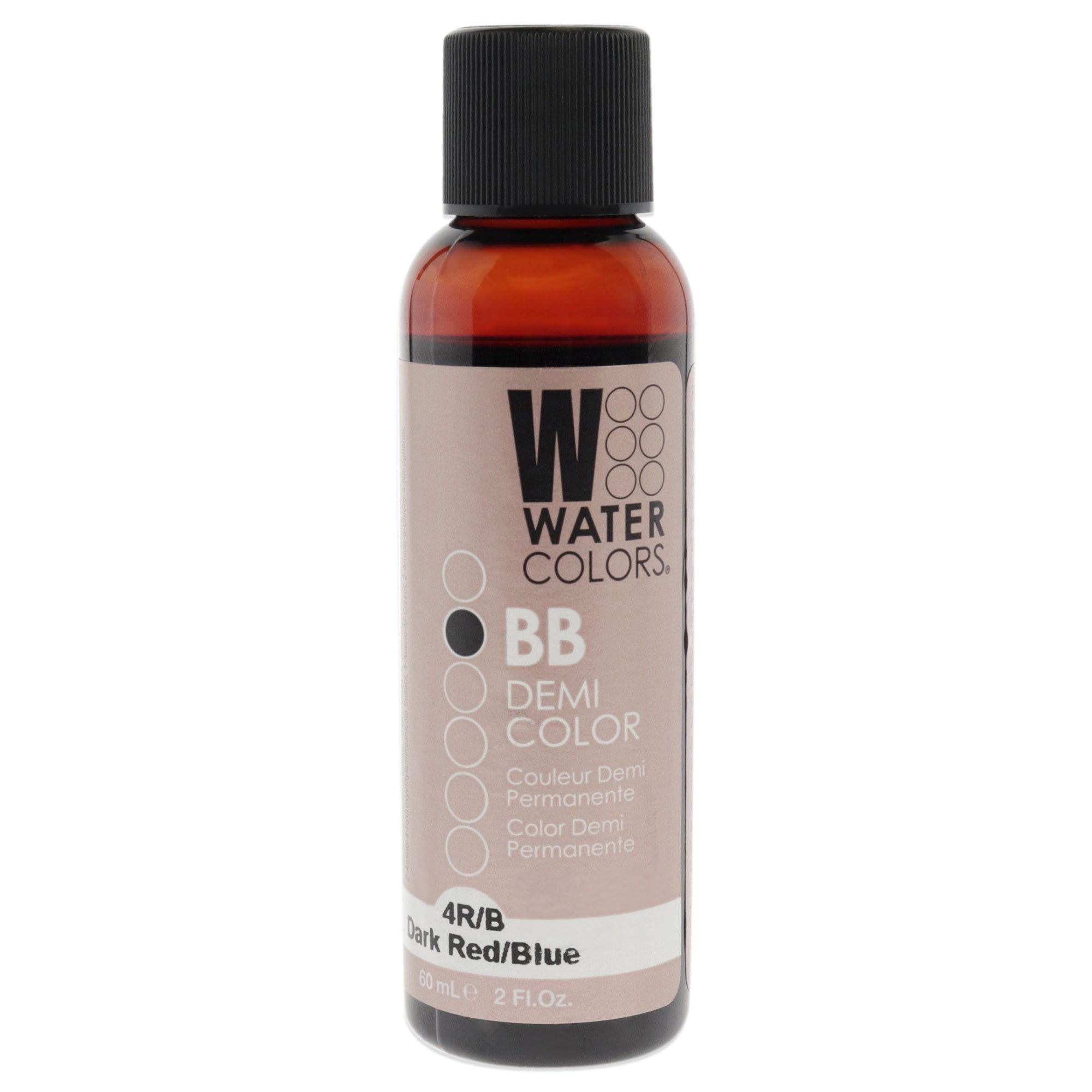 Watercolors BB Demi-Permanent Hair Color - 4RB Dark Red Blue by Tressa for Unisex - 2 oz Hair Color