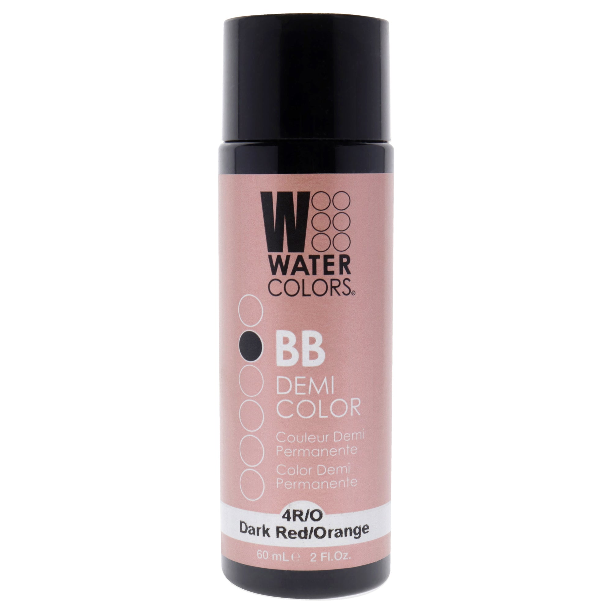 Watercolors BB Demi-Permanent Hair Color - 4RO Dark Red Orange by Tressa for Unisex - 2 oz Hair Color