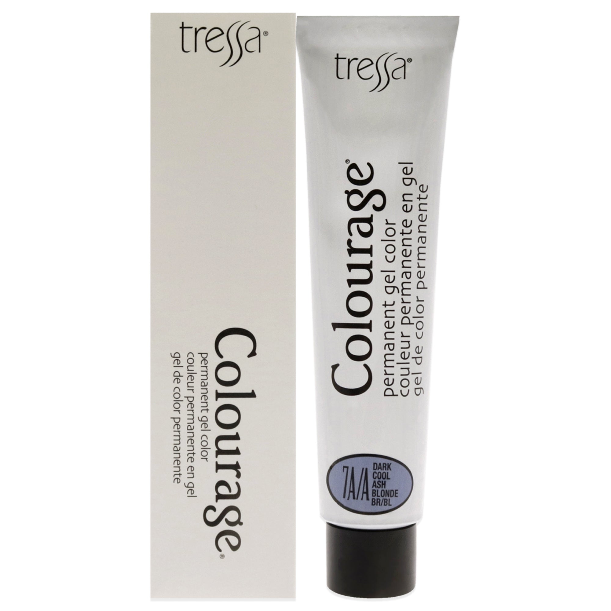 Colourage Permanent Gel Color - 7AA Dark Cool Ash Blonde by Tressa for Unisex - 2 oz Hair Color