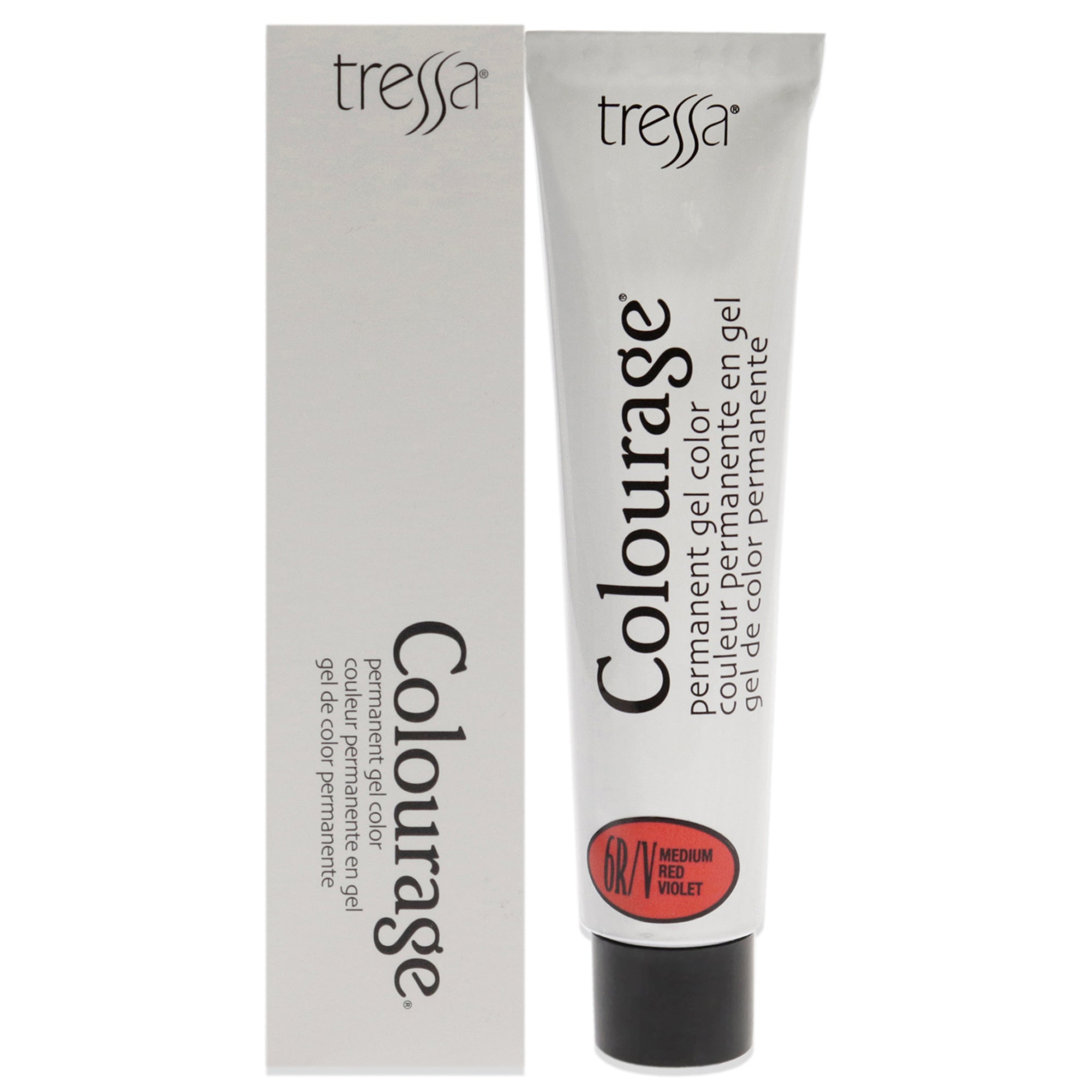 Colourage Permanent Gel Color - 6RV Medium Red Violet by Tressa for Unisex - 2 oz Hair Color