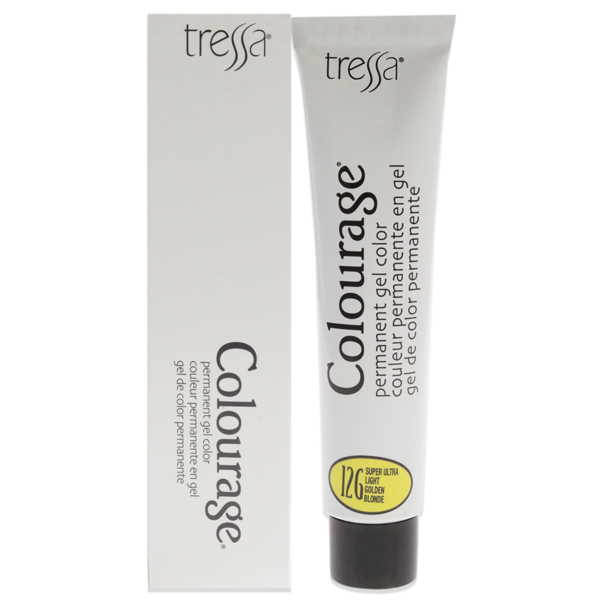 Colourage Permanent Gel Color - 12G Super Ultra Light Golden Blonde by Tressa for Unisex - 2 oz Hair Color