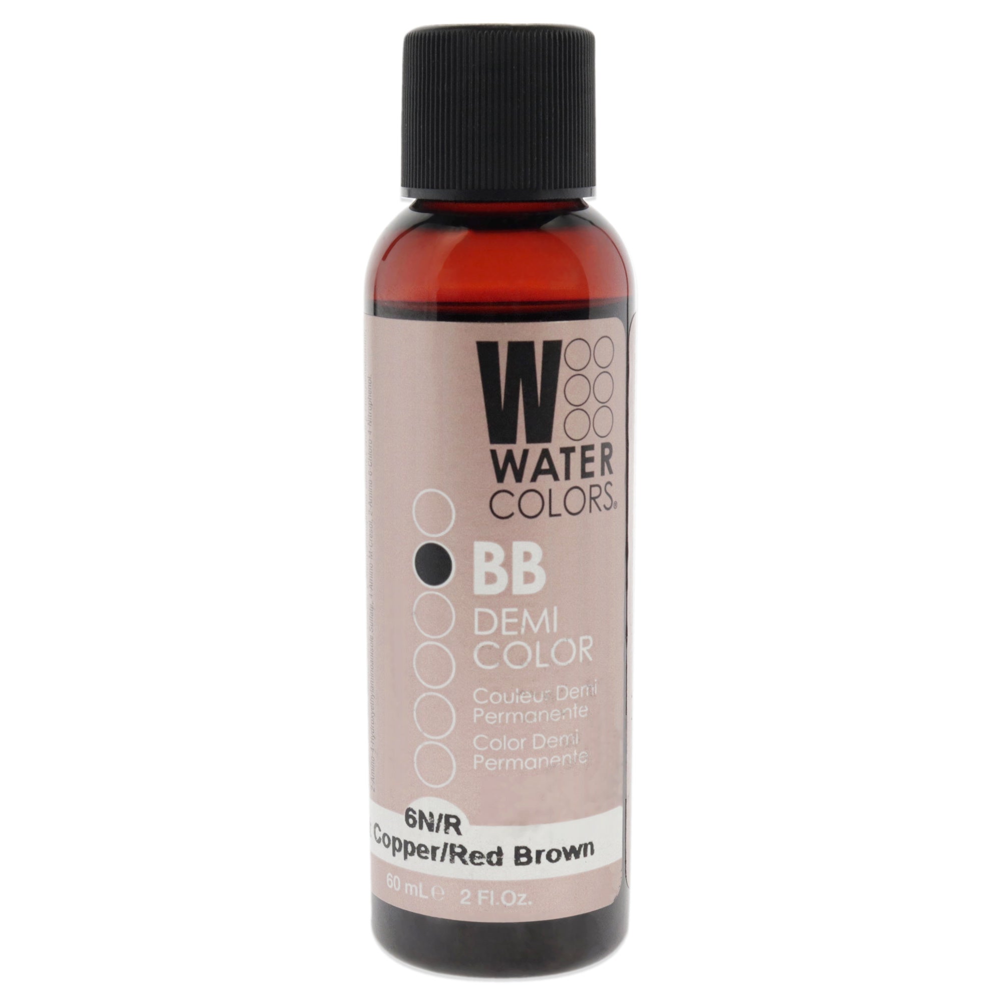 Watercolors BB Demi-Permanent Hair Color - 6NR Light Copper Red Brown by Tressa for Unisex - 2 oz Hair Color