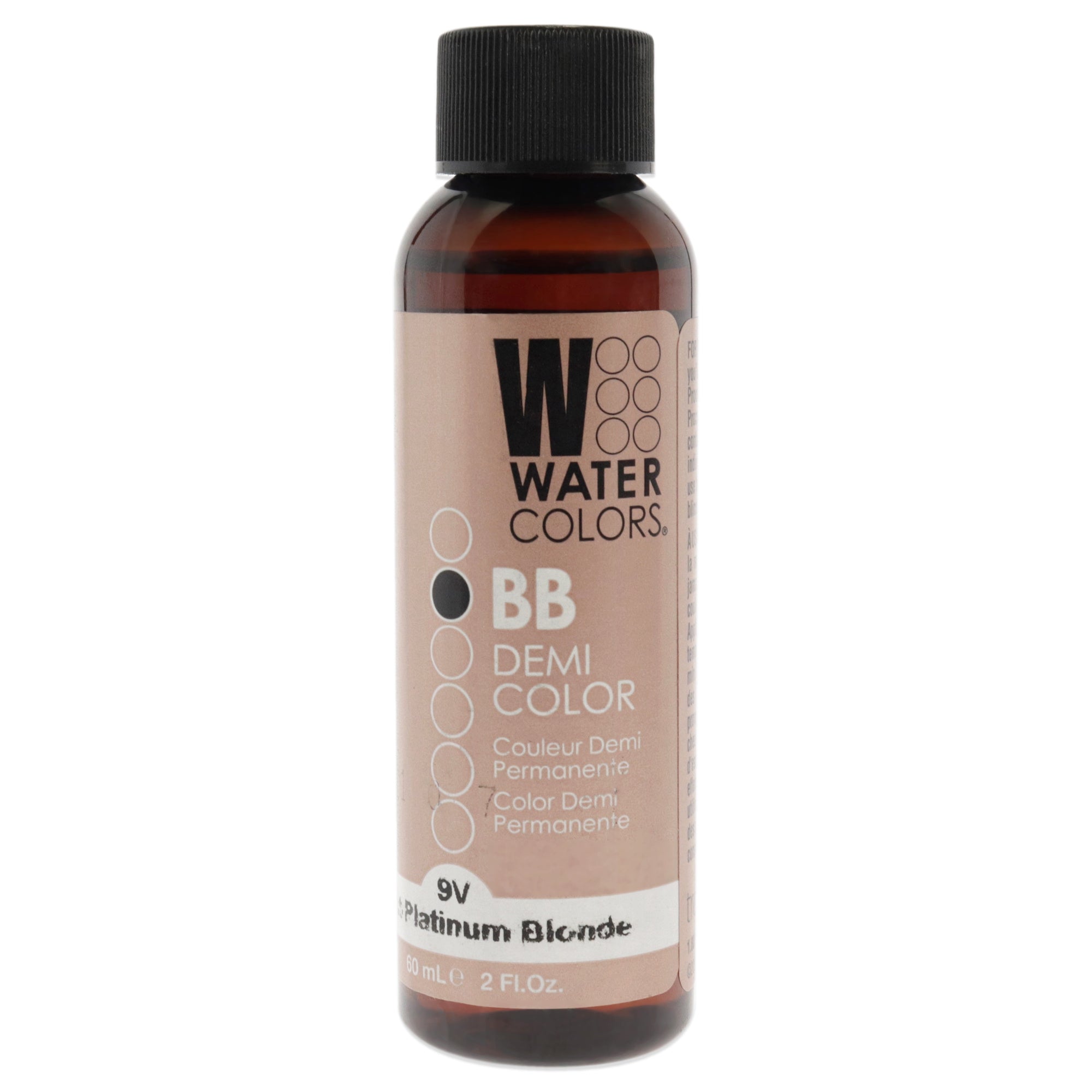 Watercolors BB Demi-Permanent Hair Color - 9V Light Platinum Blonde by Tressa for Unisex - 2 oz Hair Color