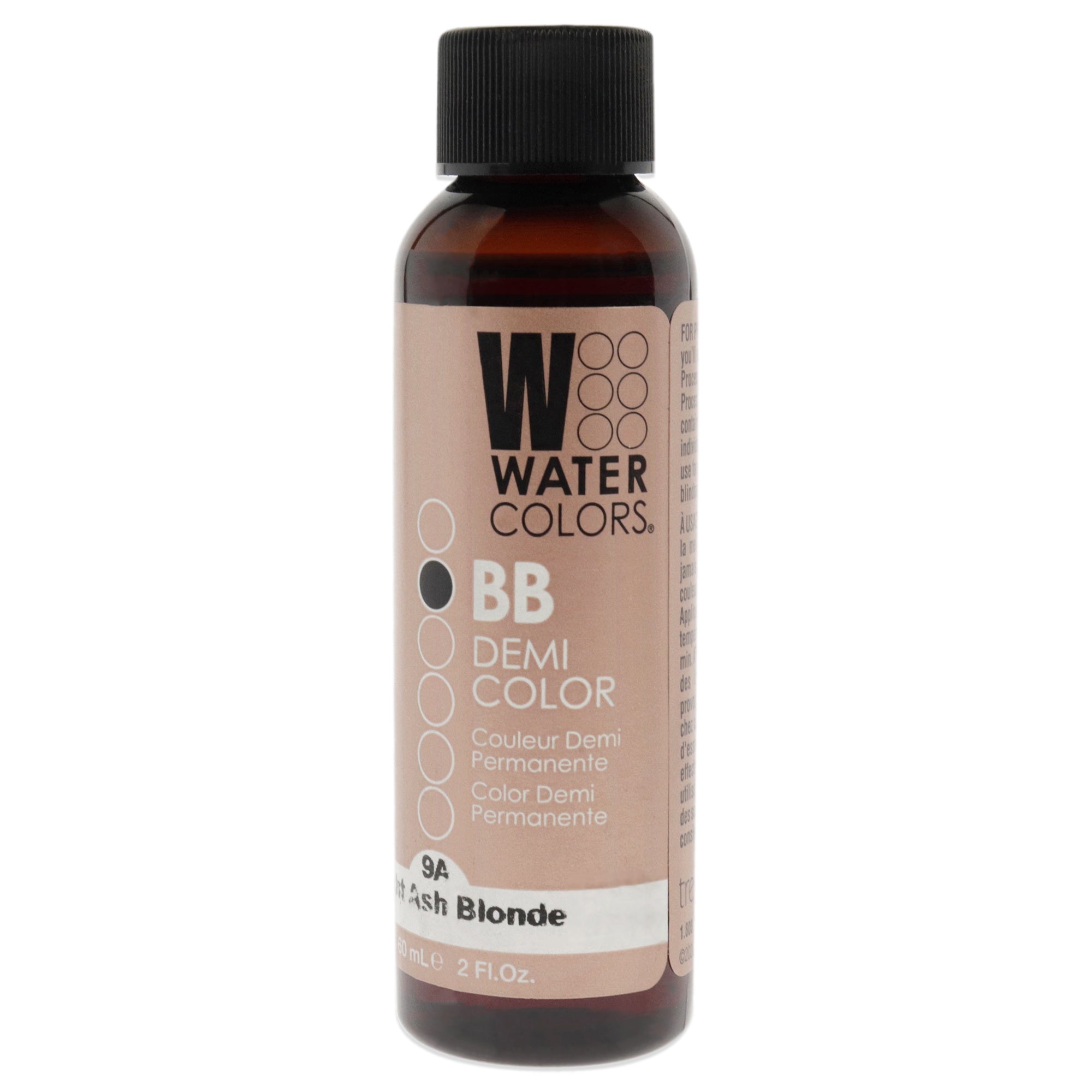 Watercolors BB Demi-Permanent Hair Color - 9A Light Ash Blonde by Tressa for Unisex - 2 oz Hair Color