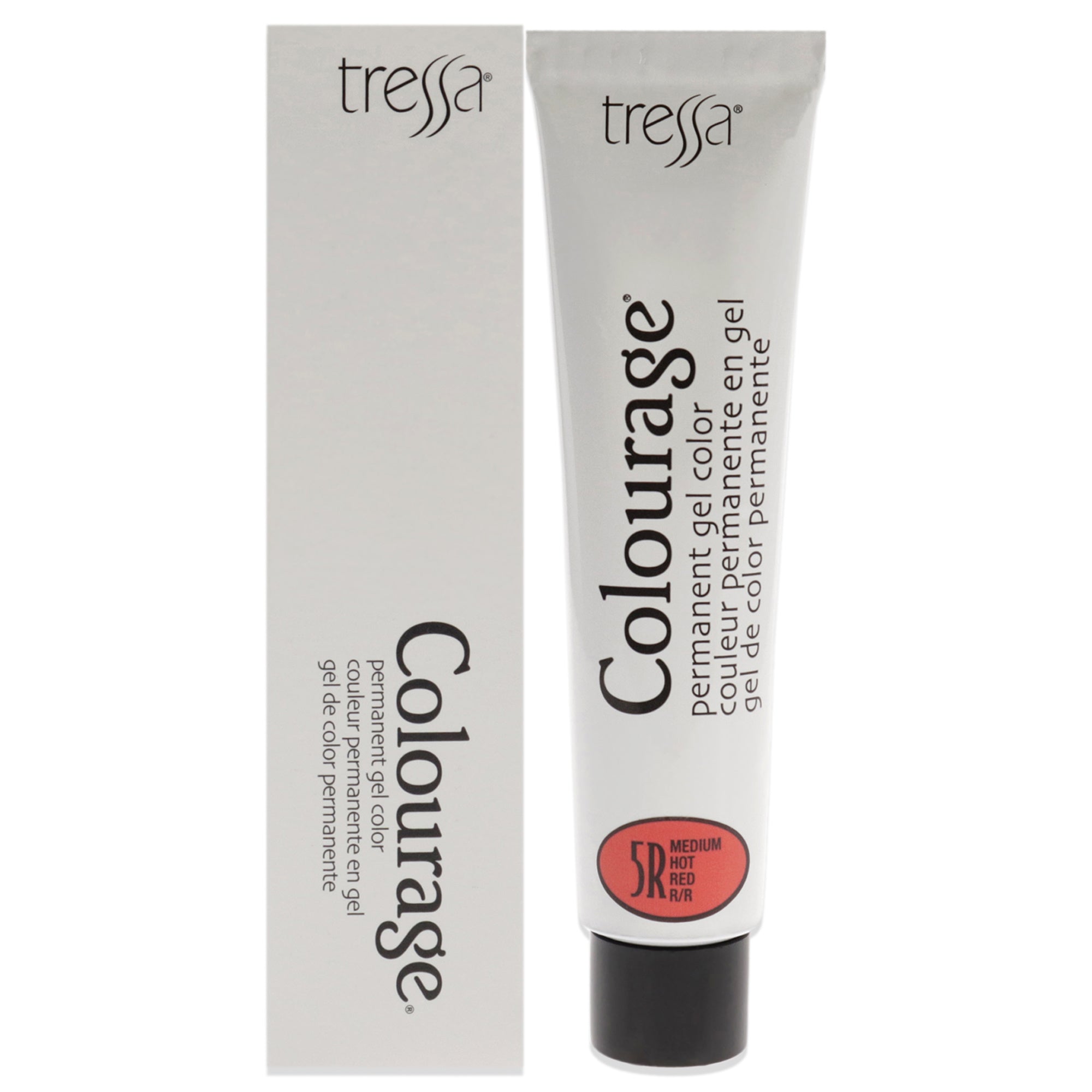 Colourage Permanent Gel Color - 5R Medium Hot Red by Tressa for Unisex - 2 oz Hair Color