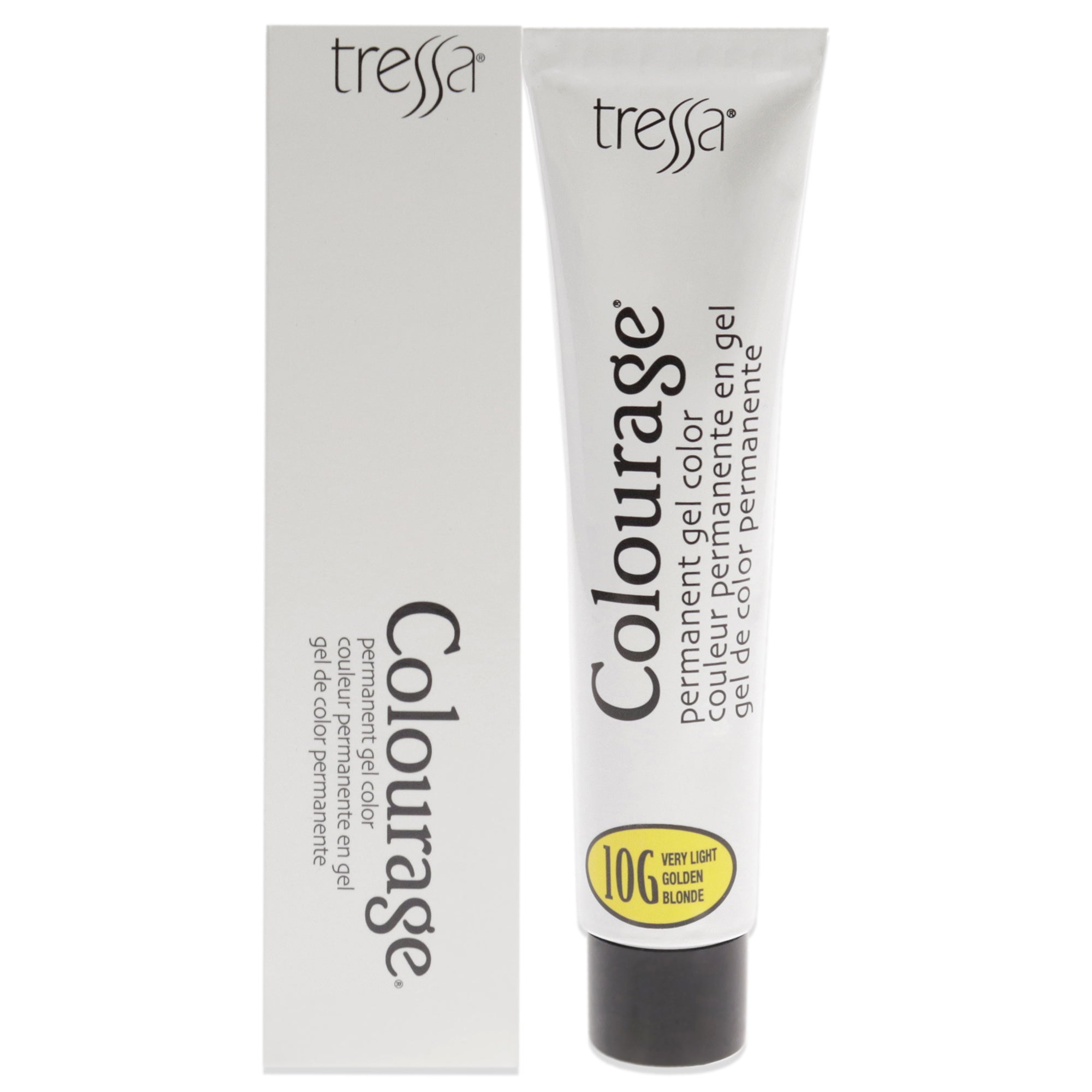 Colourage Permanent Gel Color - 10G Very Light Golden Blonde by Tressa for Unisex - 2 oz Hair Color