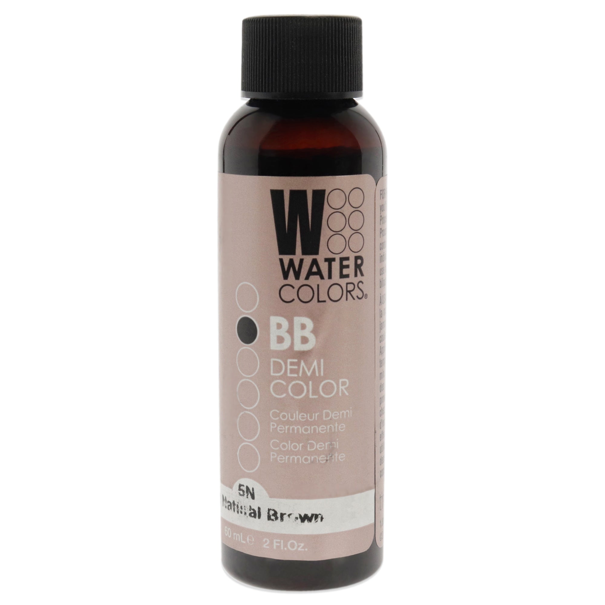 Watercolors BB Demi-Permanent Hair Color - 5N Medium Natural Brown by Tressa for Unisex - 2 oz Hair Color