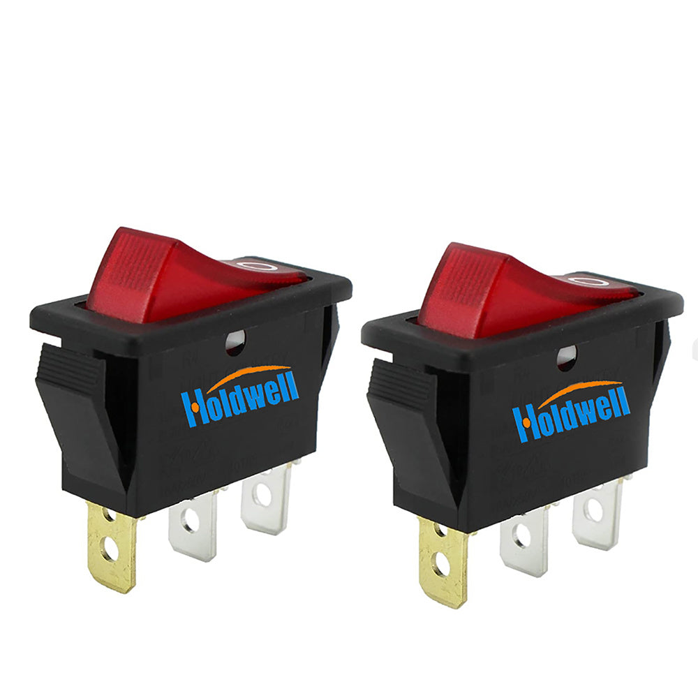 Holdwell 120V Rocker Switch Lighted On Off 120927-24 for Electric Fireplaces FMI Desa