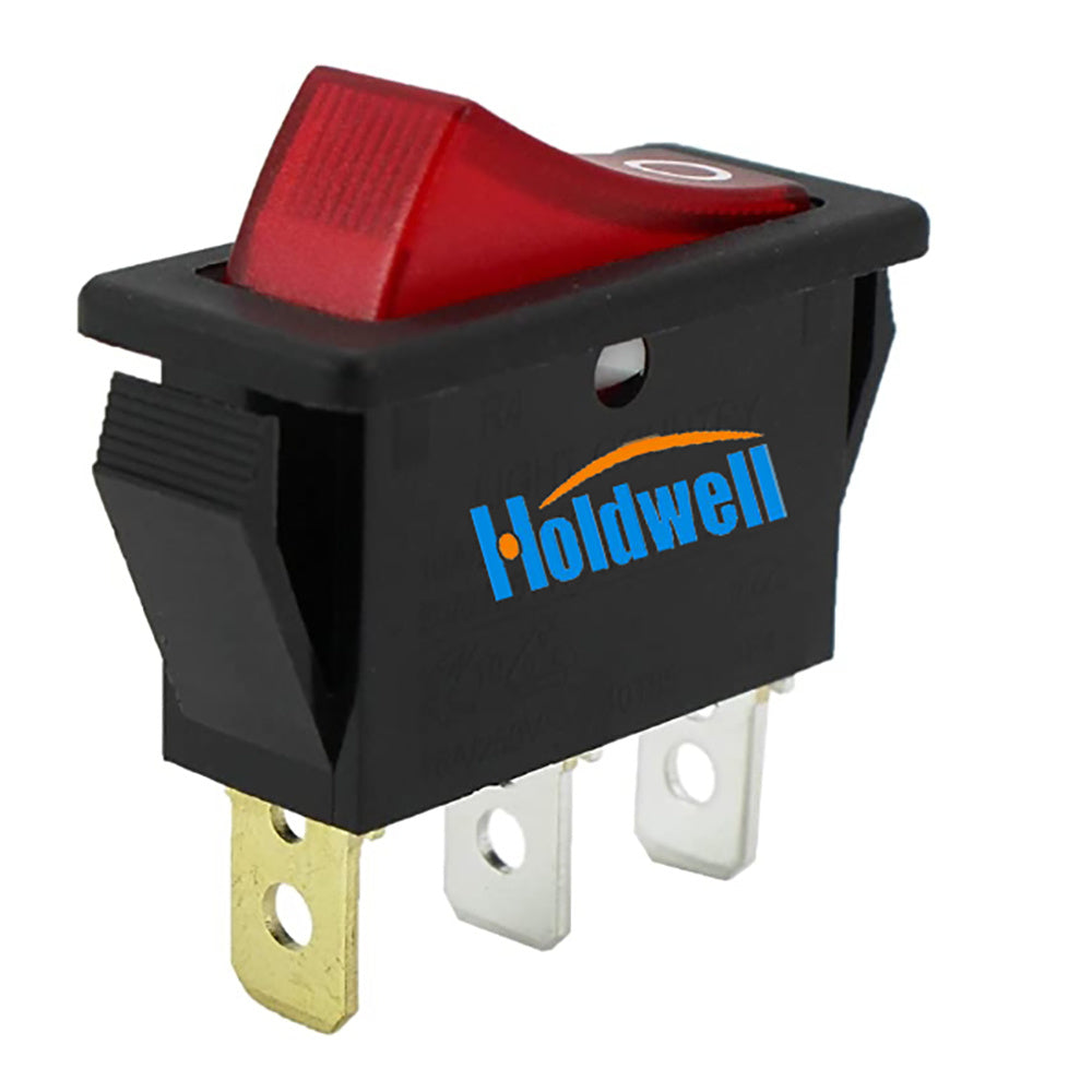 Holdwell 120V Rocker Switch Lighted On Off 120927-24 for Electric Fireplaces FMI Desa