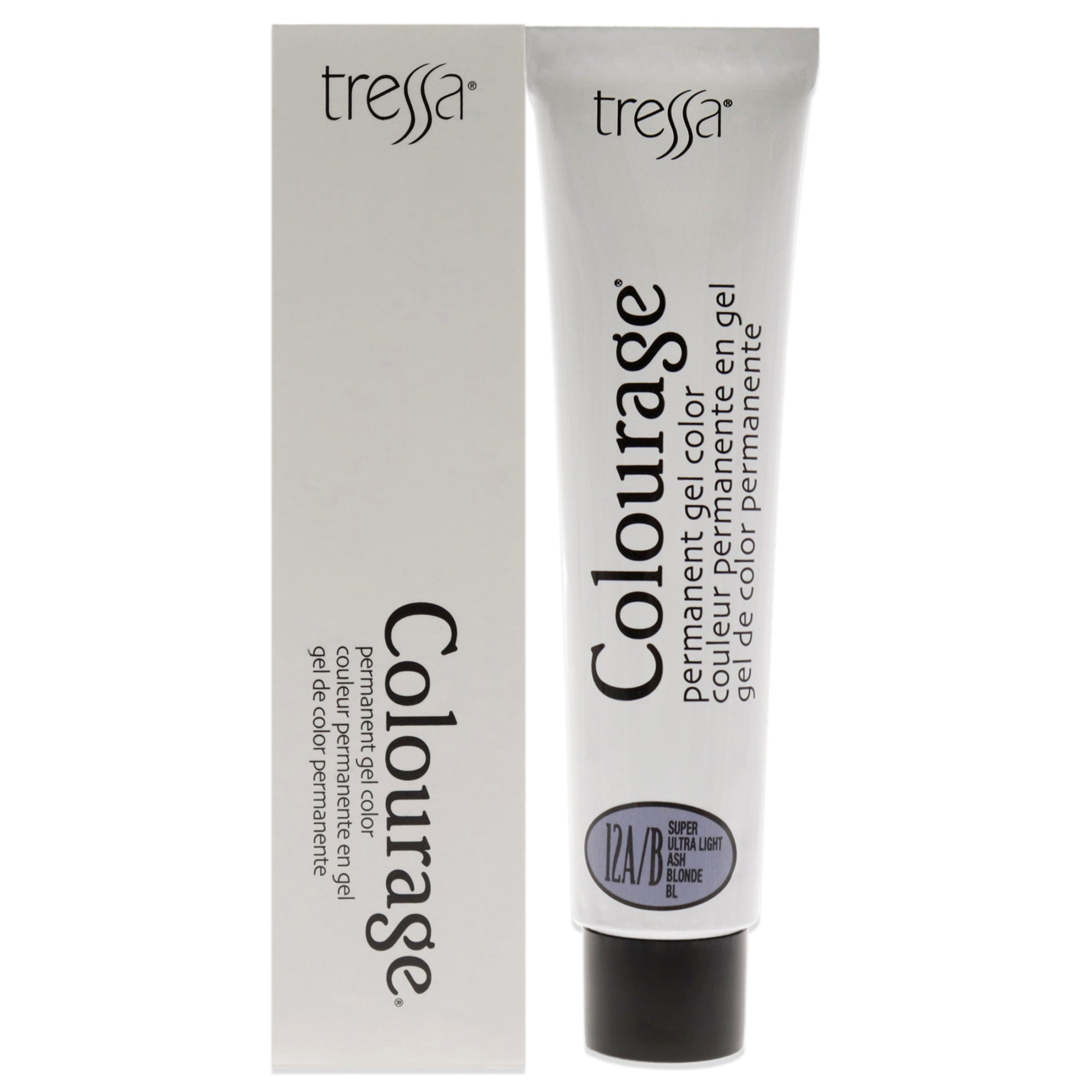 Colourage Permanent Gel Color - 12AB Super Ultra Light Ash Blonde by Tressa for Unisex - 2 oz Hair Color