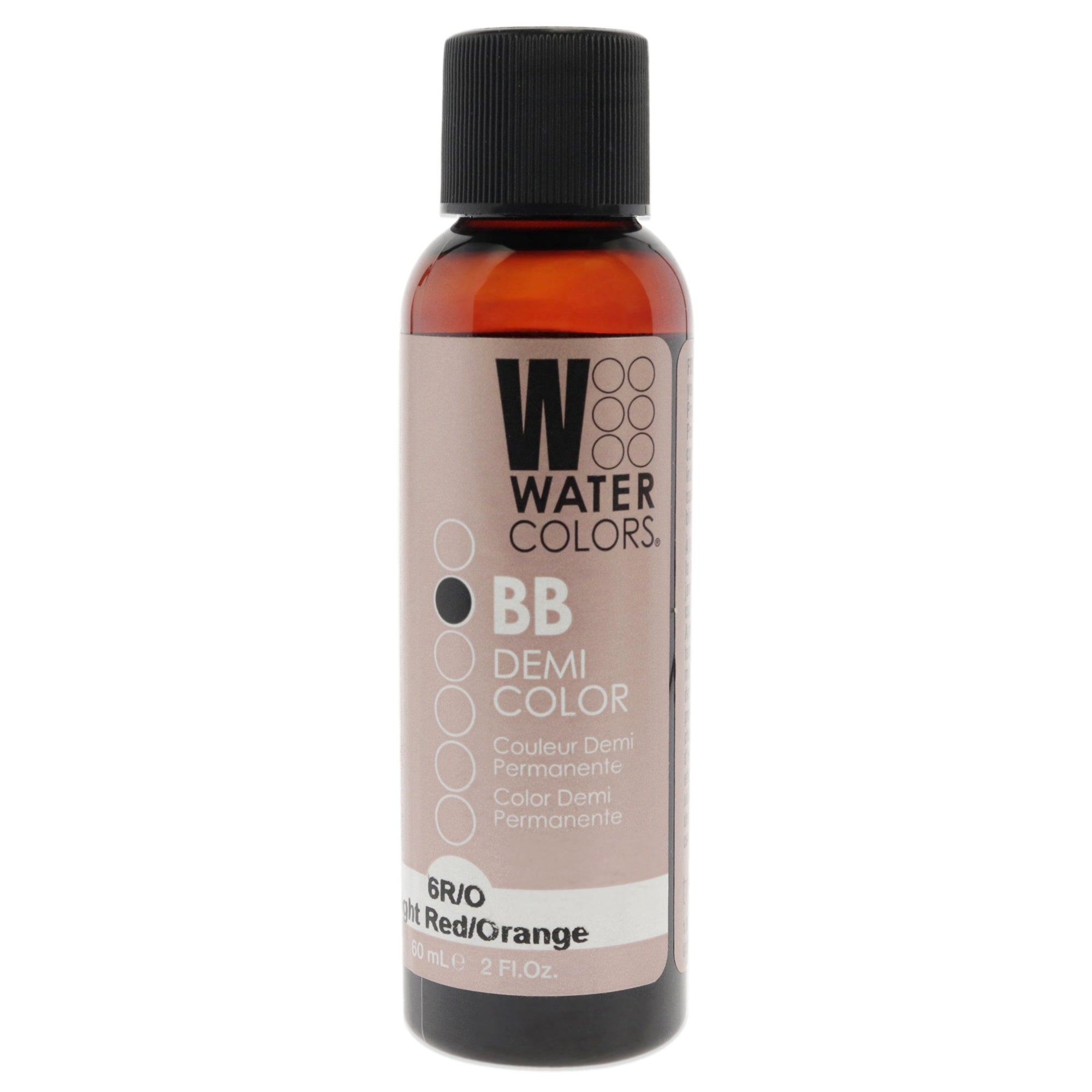 Watercolors BB Demi-Permanent Hair Color - 6RO Light Red Orange by Tressa for Unisex - 2 oz Hair Color