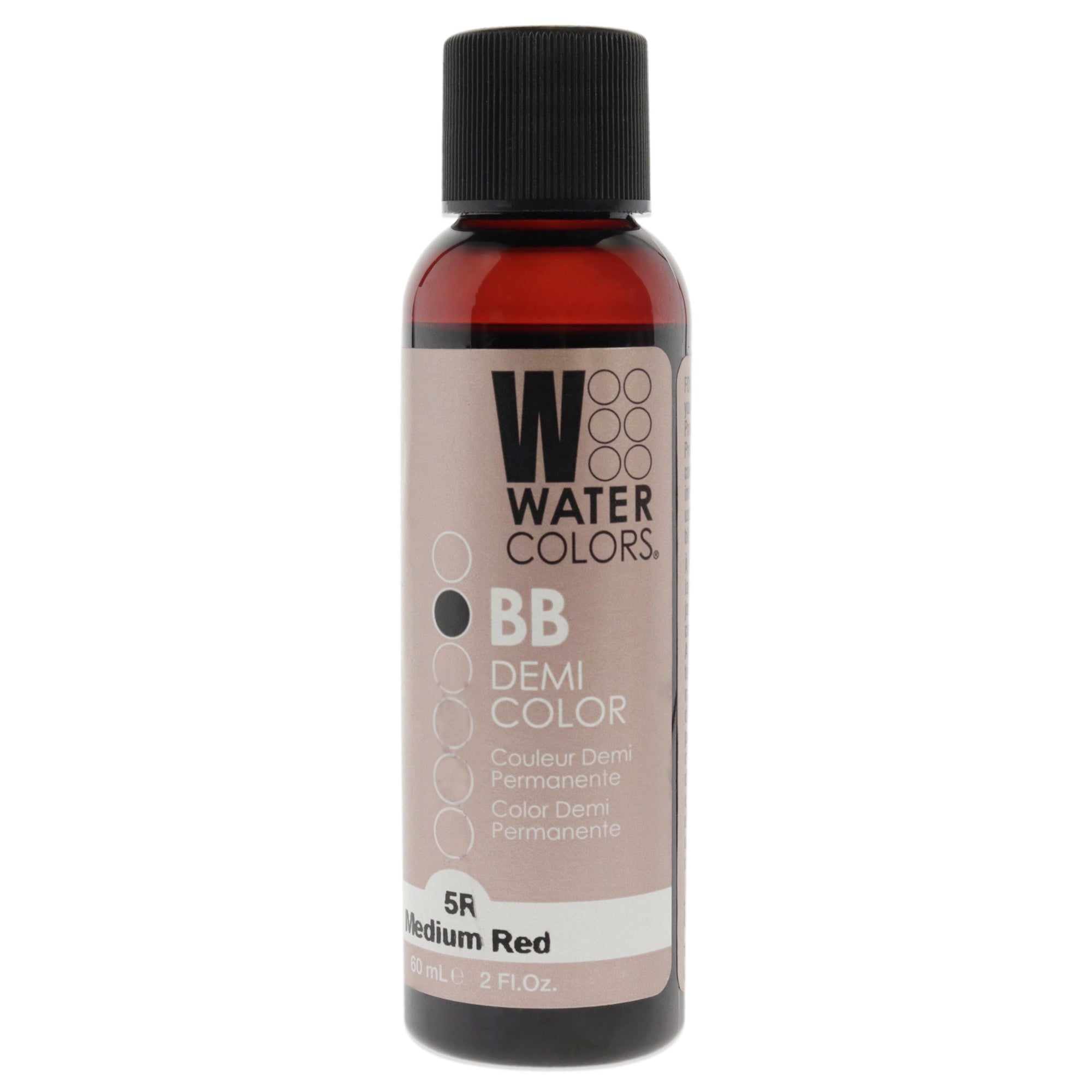 Watercolors BB Demi-Permanent Hair Color - 5R Medium Red by Tressa for Unisex - 2 oz Hair Color