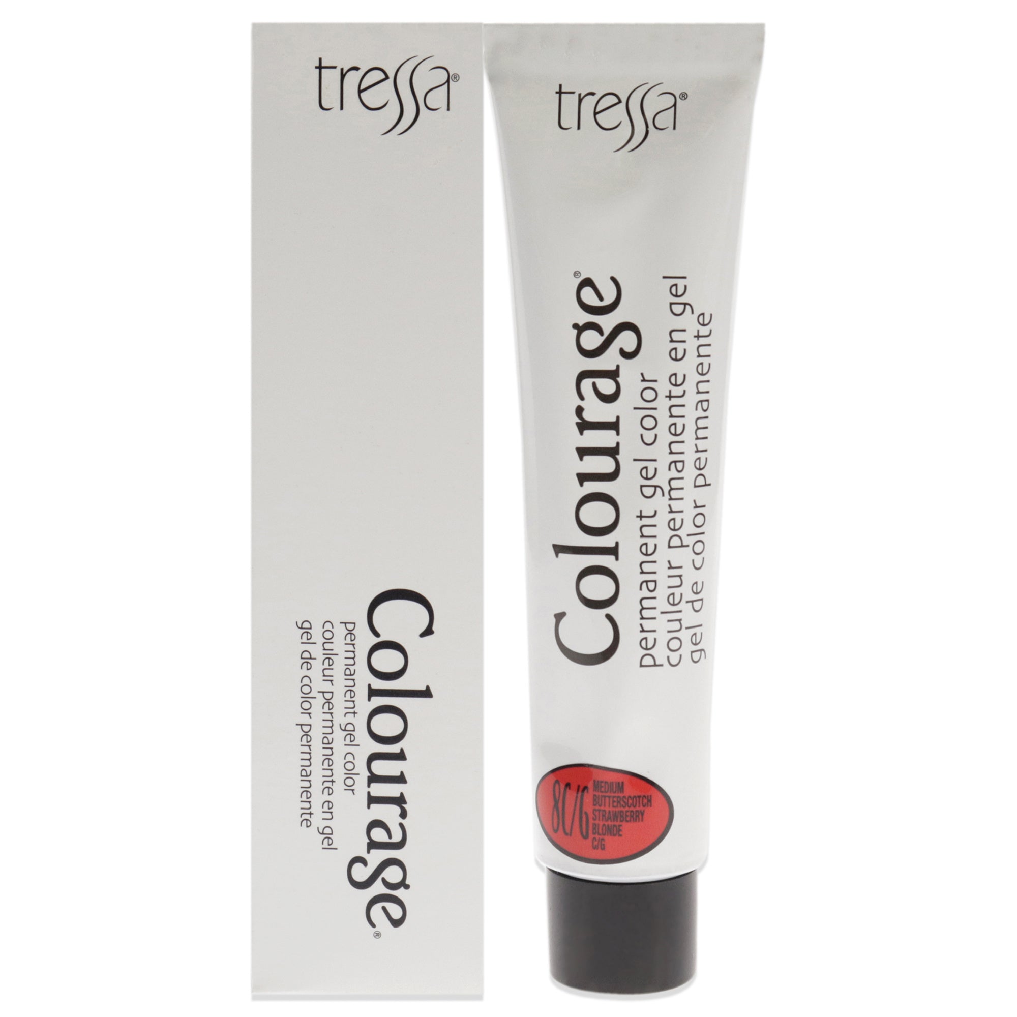 Colourage Permanent Gel Color - 8CG Medium Butterscotch Strawberry Blonde by Tressa for Unisex - 2 oz Hair Color