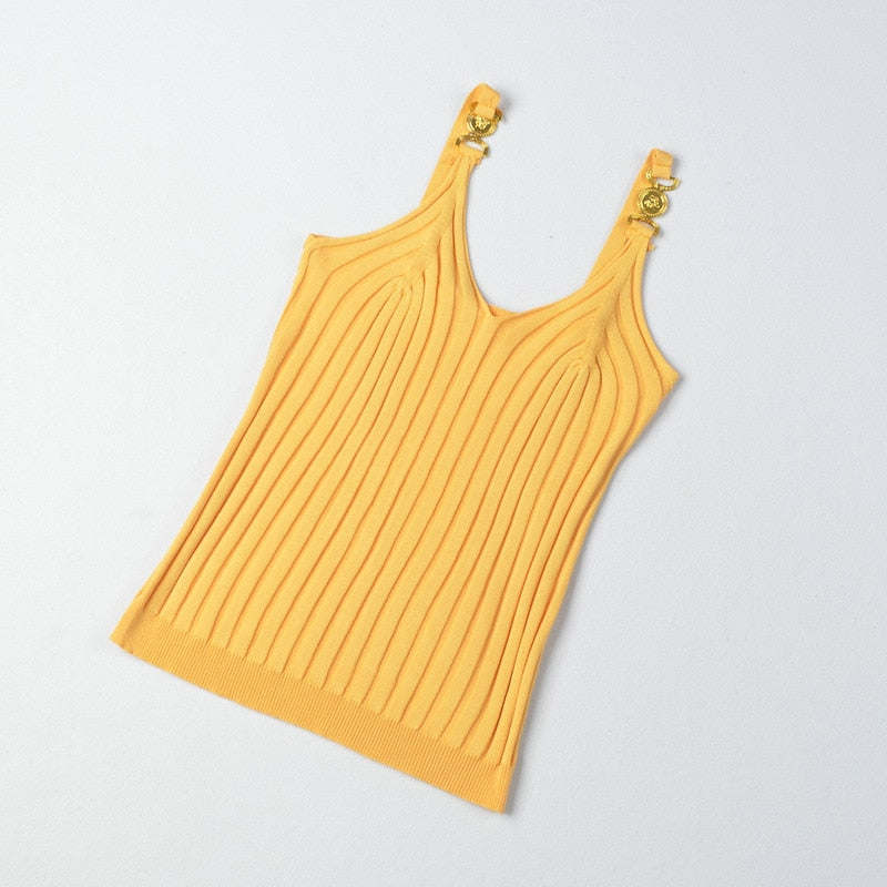 Solid Color Y2K Beach Youth Tank Top Elastic Popular Vest Women Bodycon Sports Sleeveless T-shirtsSummer Casual Female Clothing