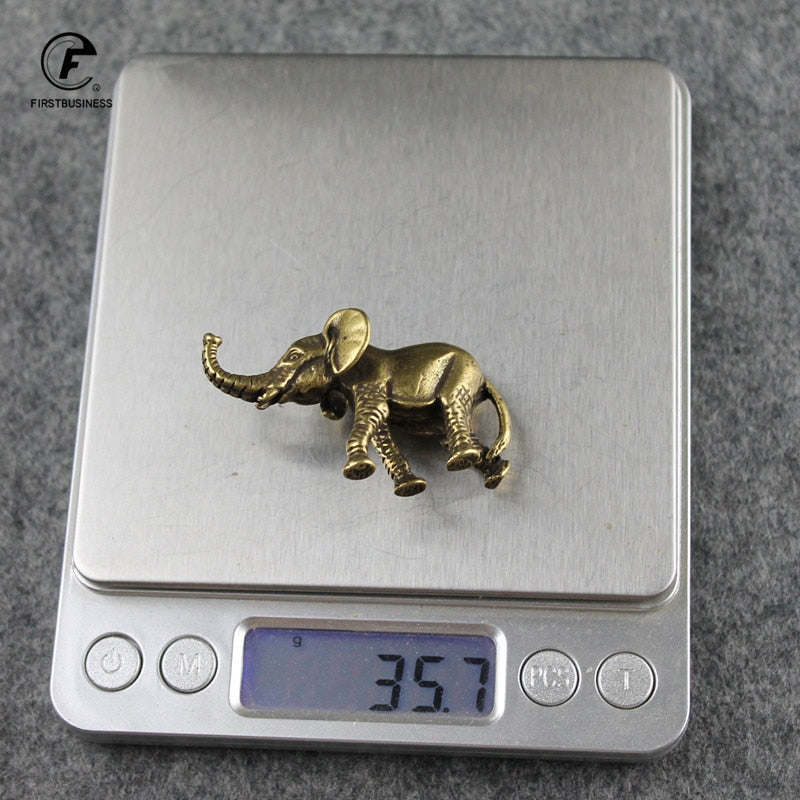 Everyday Collection Lucky Elephant Figurines Solid Copper Animal Ornaments Home Decor Tabletop Decoration Souvenir Crafts Gifts