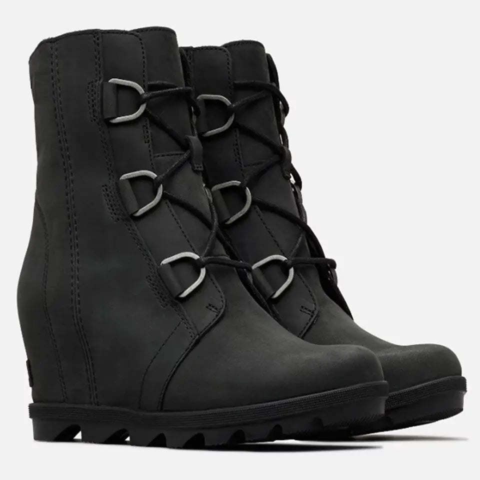 Women Color Matching Lace Up Martin Boots