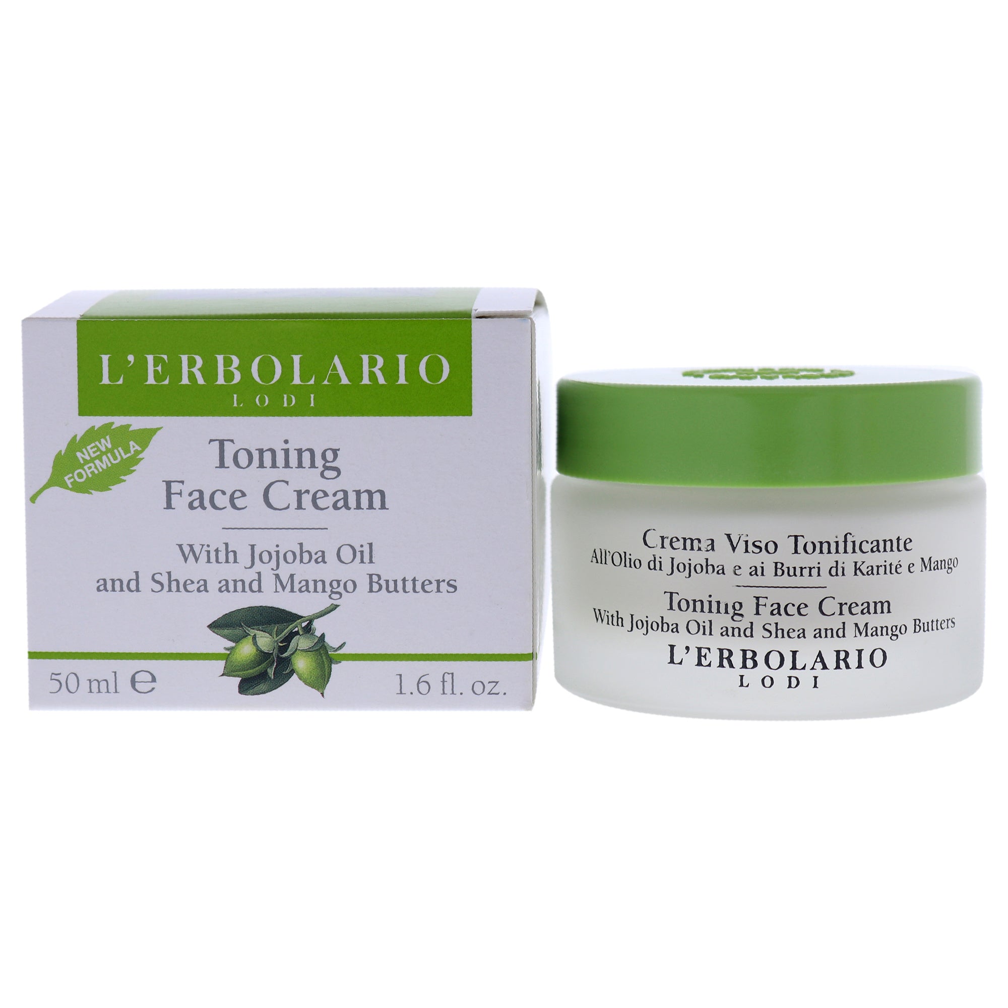 Toning Face Cream by LErbolario for Unisex - 1.6 oz Cream