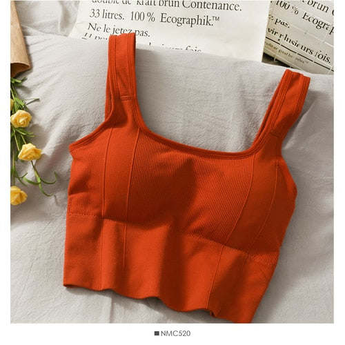 V-neck Halter Sweet Camisole Top 2021 Summer Women Sexy off-Shoulder Solid Color Sleeveless Camis Women&#39;s Clothing Tanks Tops