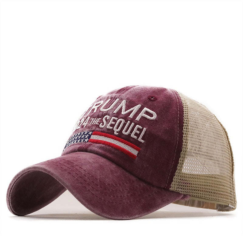 Trump 2024 American Presidential Hat Make America Great Again Hat Donald Trump Republican Hat Cap MAGA Embroidered Mesh Cap