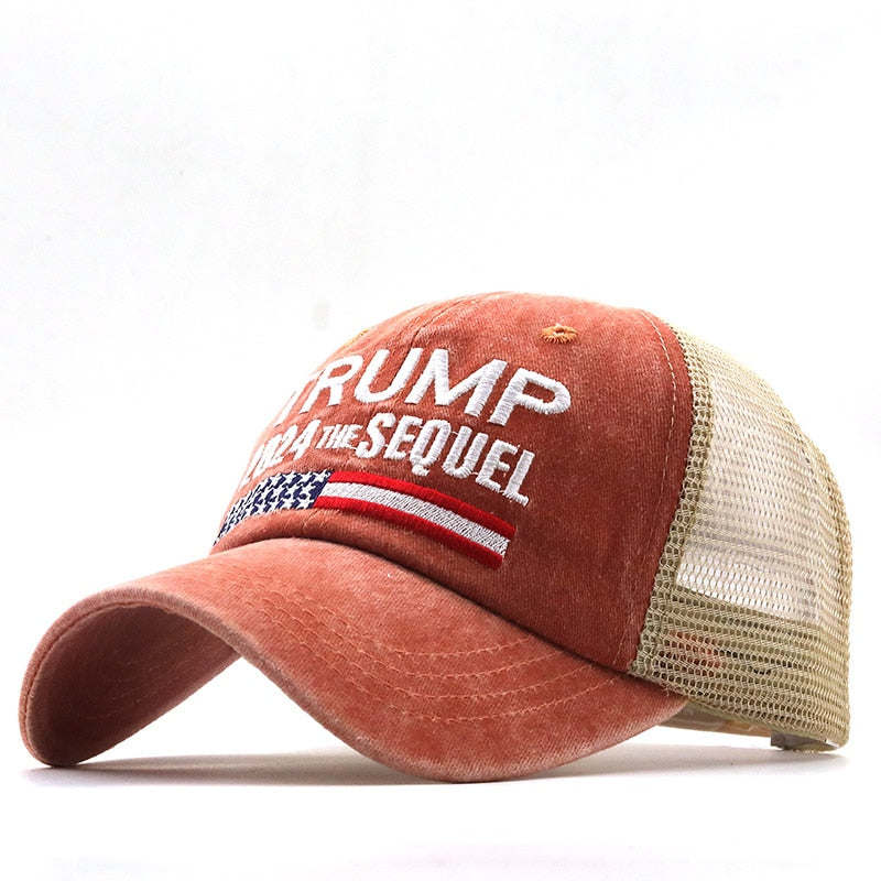 Trump 2024 American Presidential Hat Make America Great Again Hat Donald Trump Republican Hat Cap MAGA Embroidered Mesh Cap