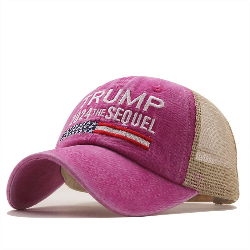 Trump 2024 American Presidential Hat Make America Great Again Hat Donald Trump Republican Hat Cap MAGA Embroidered Mesh Cap