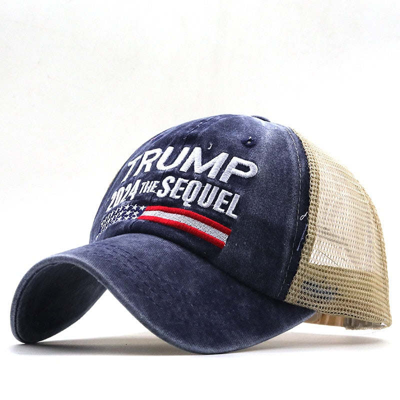 Trump 2024 American Presidential Hat Make America Great Again Hat Donald Trump Republican Hat Cap MAGA Embroidered Mesh Cap