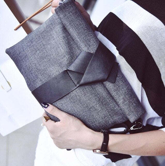 Women Day Clutches Bags Bow Leather Crossbody Bag Messenger Bags Ladies Envelope Evening Party Bag Ladies Designer Handbags Q4