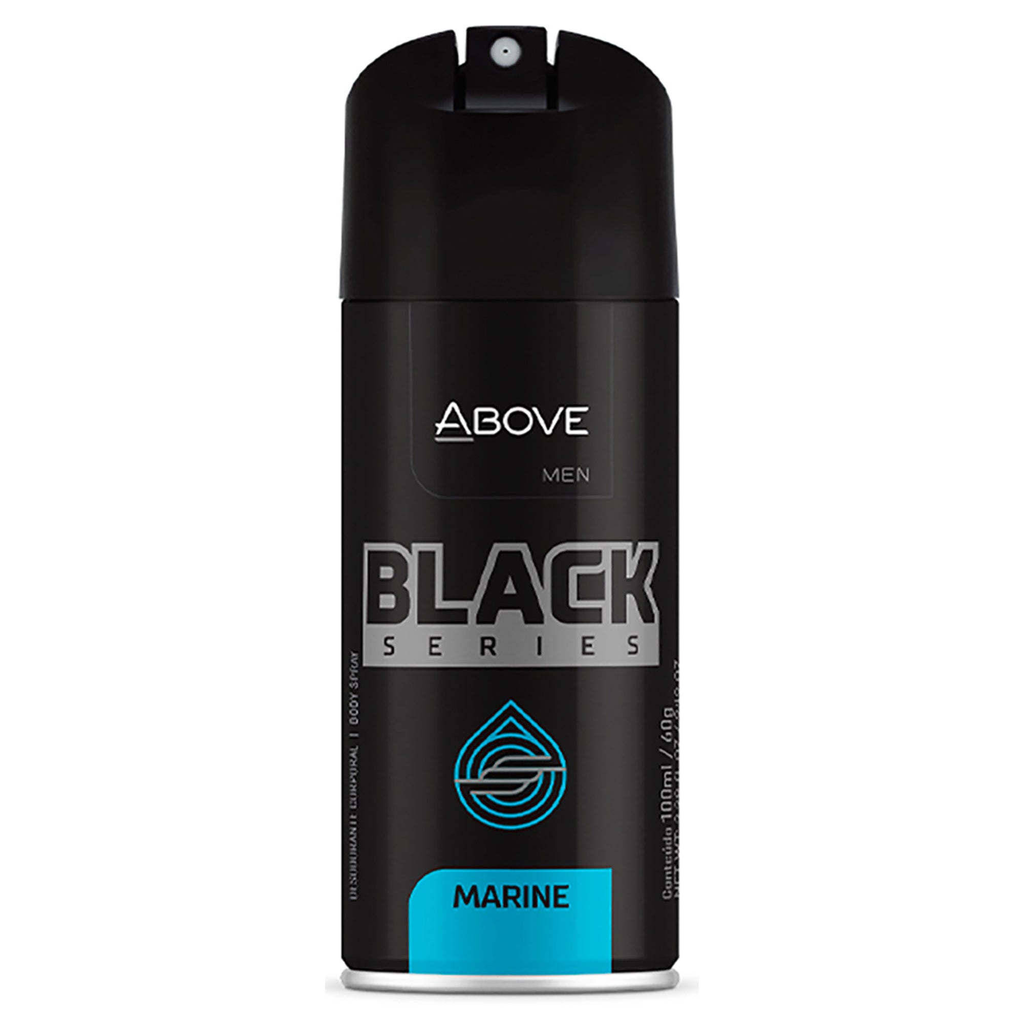 ABOVE Black Series Marine - Antiperspirant Deodorant Spray - Woody Fragrance - Notes of Tangerine, Mint, and Violet Leaves - Control Underarm Wetness - Leaves You Dry All Day - No Stains - 2.12 oz