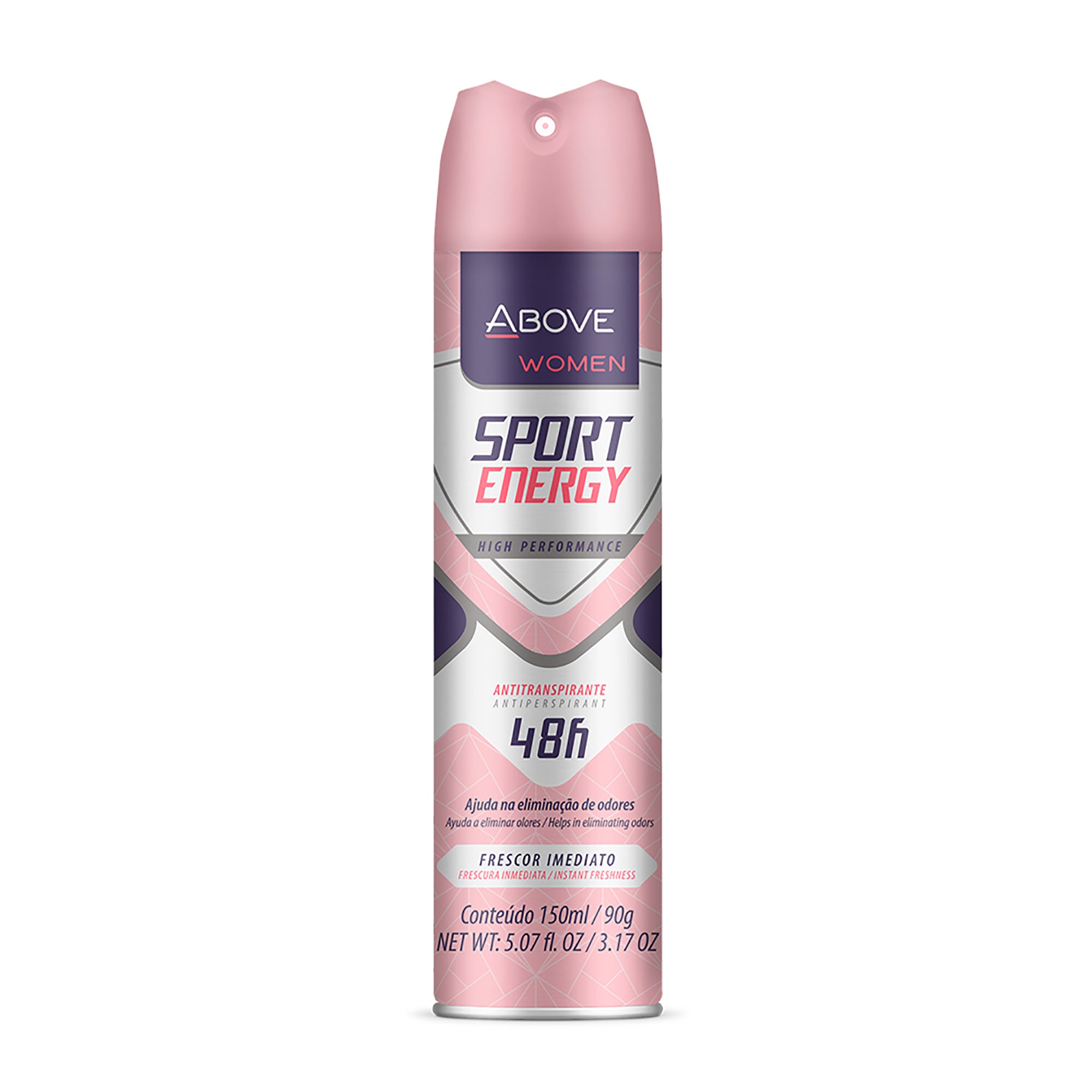ABOVE Sport Energy - 48 Hours Antiperspirant Deodorant - Dry Spray for Women - Floral Fragrance - Protects Against Sweat and Body Odor - Delivers Instant Freshness - Stain and Alcohol Free - 3.17 oz