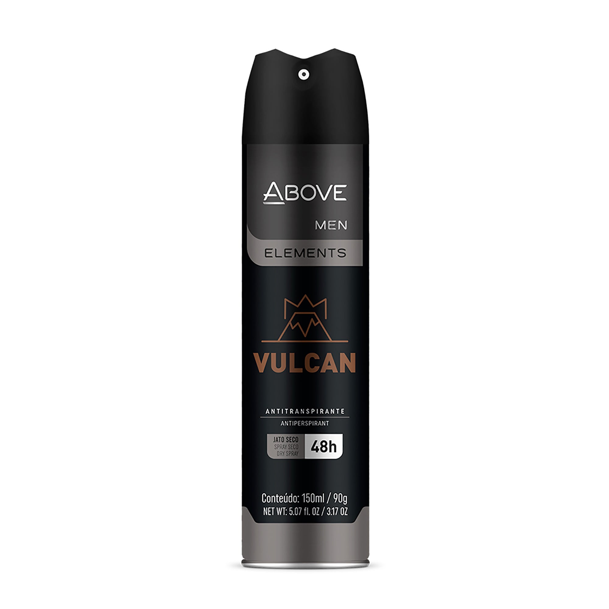 ABOVE Vulcan - 48 Hours Antiperspirant Deodorant - Dry Spray for Men - Notes of Sage, Pink Pepper and Basil - Protects Against Sweat and Body Odor - Stain and Cruelty Free - 3.17 oz