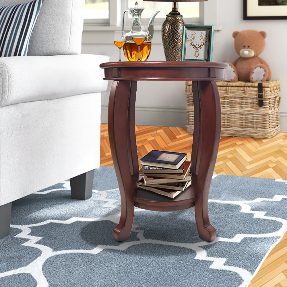 Rustic Decorative End Table, 25\" x 25\"" x 20\"""