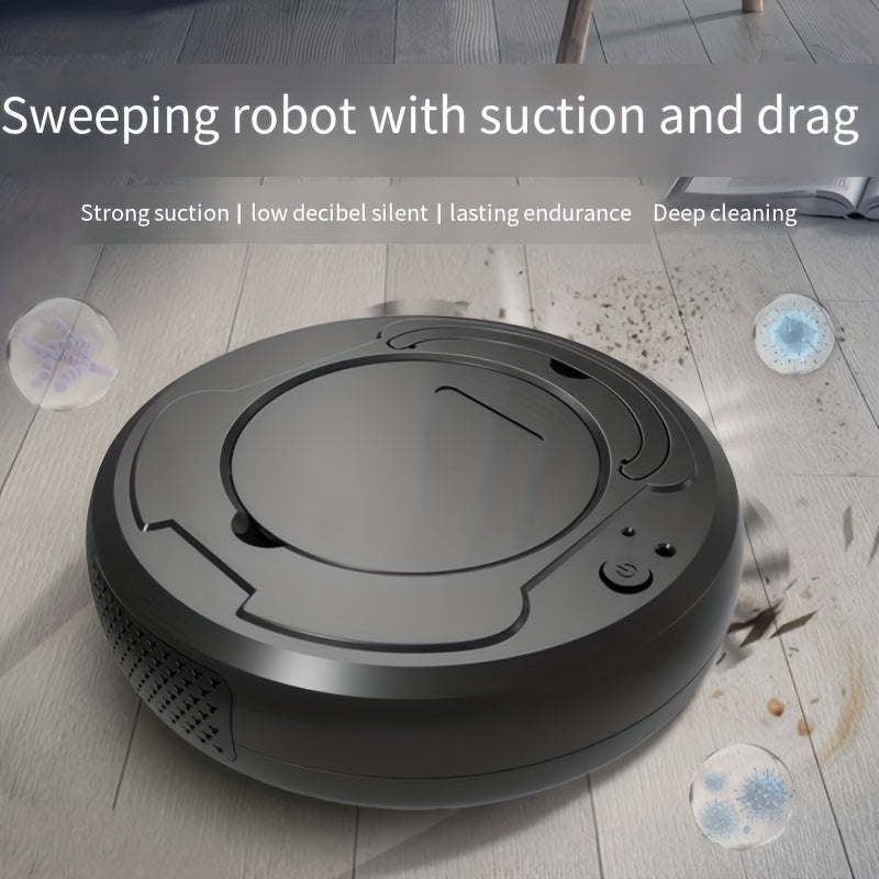 Efficient 3in1 Automatic Vacuum Mop for Silent Cleaning