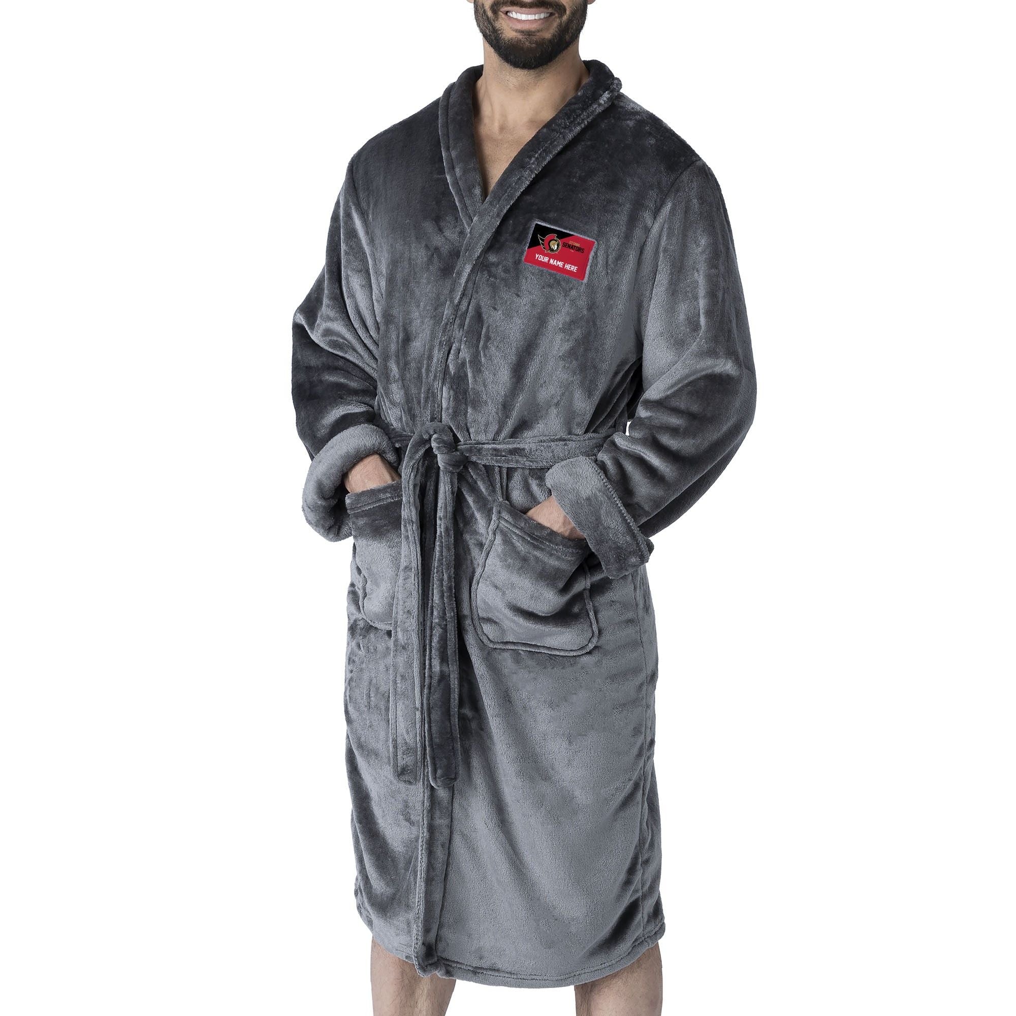 Official NHL Senators L/XL Personalized Robe (Charcoal)