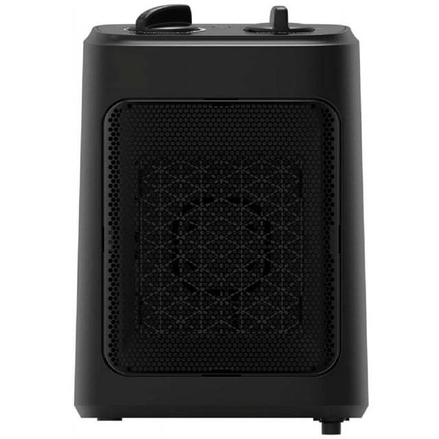 1500W Ceramic Fan-Force Electric Space Heater, Black