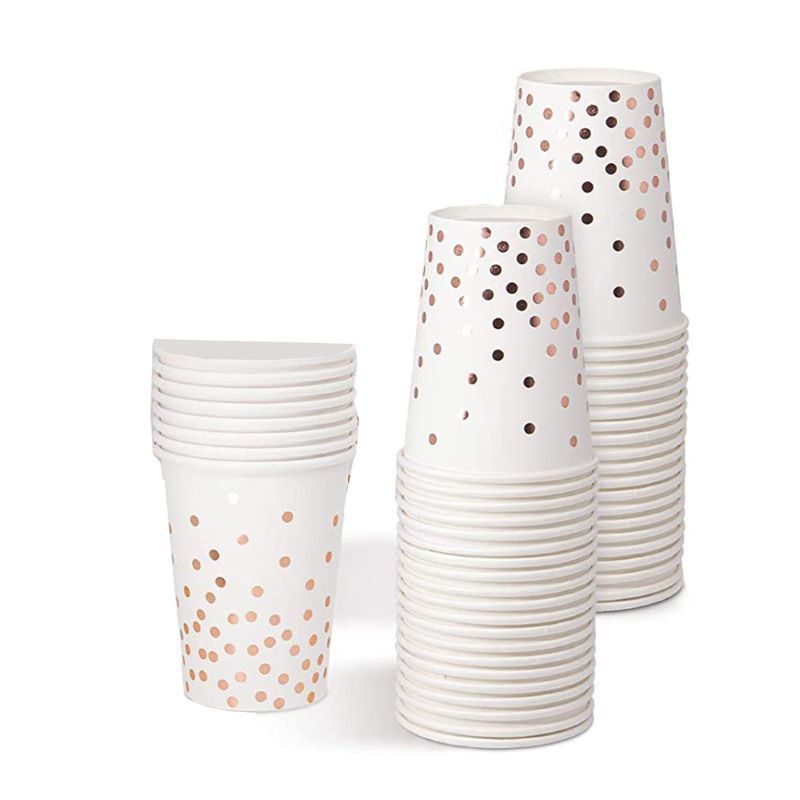 50 pcs Disposable Party Supplies Paper Cups