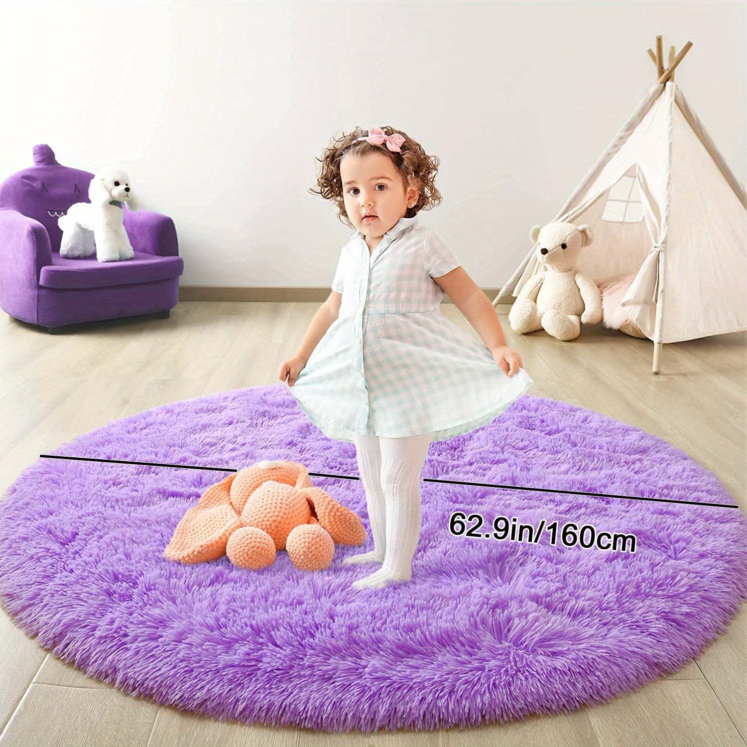 Cozy Nonslip Plush Rug perfect for Room Decoration