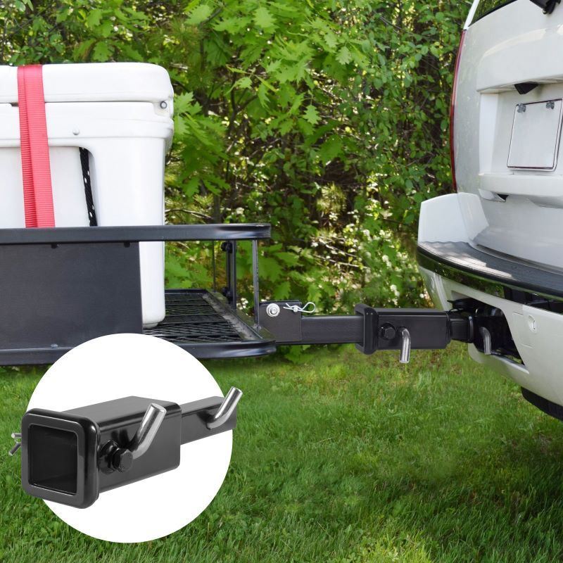 Trailer Hitch Extender with Hitch Pins, Clips, Bolt and Nut