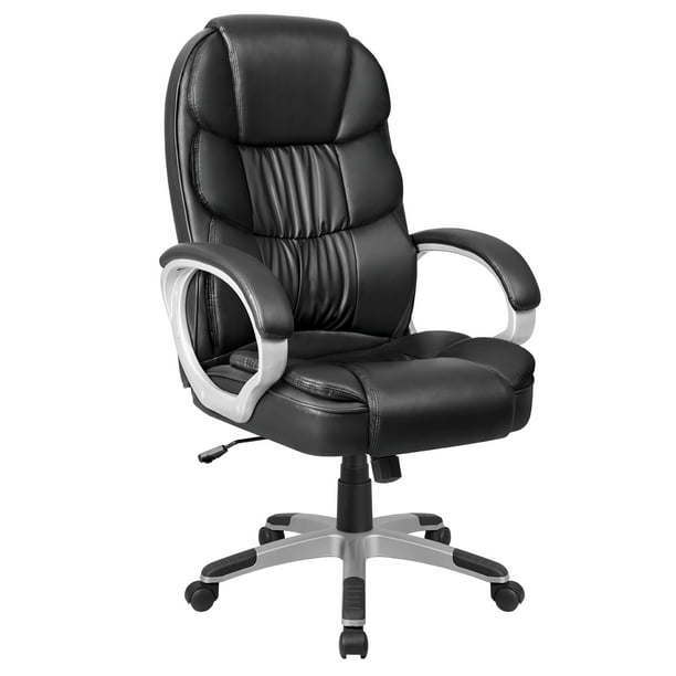 High Back Executive Chair PU Leather Business Manager's Office Chair Adjustable Ergonomic Swivel Desk Chair