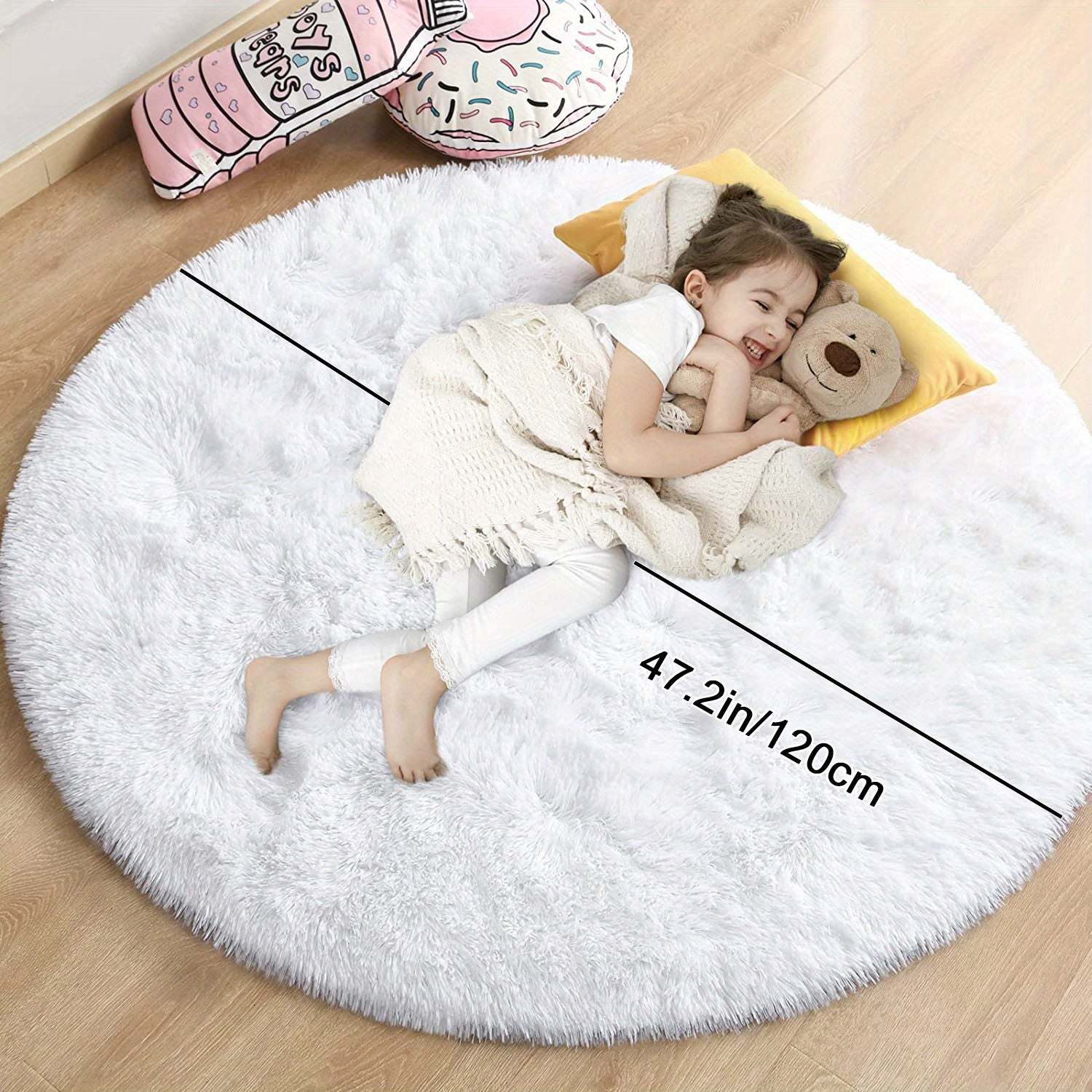 Cozy Nonslip Plush Rug perfect for Room Decoration