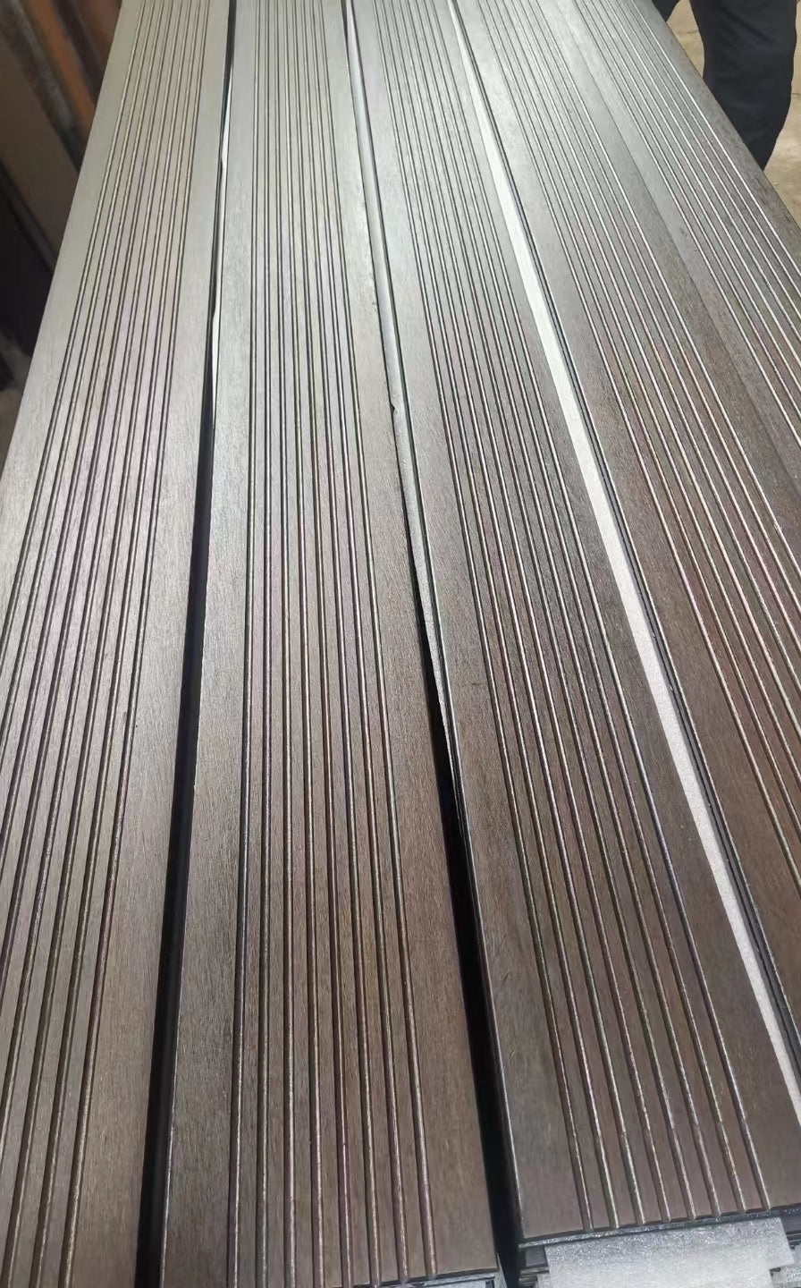 US patent bamboo decking 1850W dark color with large wave surface