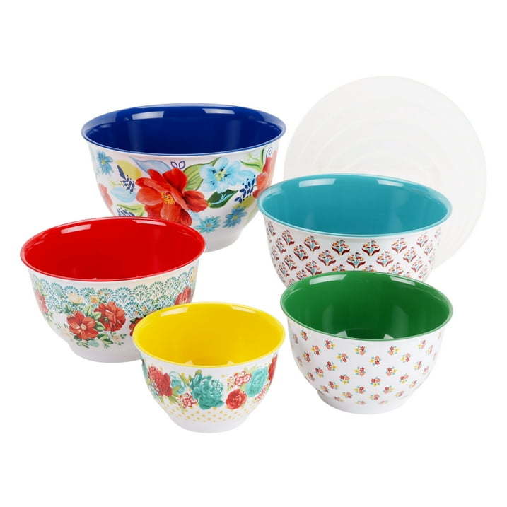 Melamine Mixing Bowl Set, 10 Piece Set