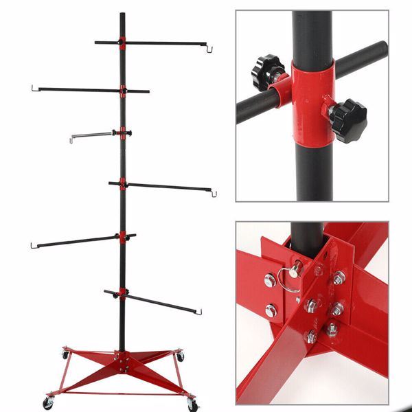 Adjustable Paint Stand Bracket Auto Body Door Hang Hood Fender Panel HolderTree